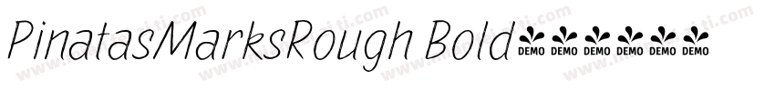 PinatasMarksRough Bold字体转换